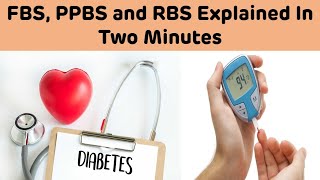 FBS PPBS RBS Explained In Two Minutes  Blood Glucose Tests Explained [upl. by Berton]