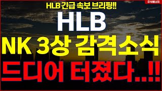 HLB그룹 에이치엘비 💥quot속보 NK 3상 감격적 소식quot 드디어 터졌다 HLB테라퓨틱스 HLB제약 HLB글로벌 HLB생명과학 [upl. by Mongeau]