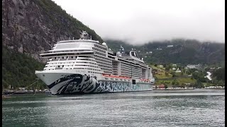 Fjord cruise from Ålesund to Geiranger Norway [upl. by Norel393]