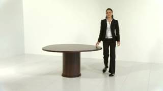 Skovby SM32 SM33 Round dining table [upl. by Odrahcir]