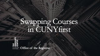 Swapping Courses in CUNYfirst Schedule Builder [upl. by Lihcox491]