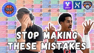 6 Mistakes Youre Making in Fantasy Basketball [upl. by Teeter]