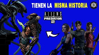 La PEOR película de Alien vs Predator es un PLAGIO a RESIDENT EVIL 2 y 3 [upl. by Amihsat207]