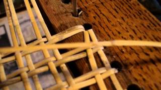 Chair Caning Tips  Pull Cane Right Direction [upl. by Amory]