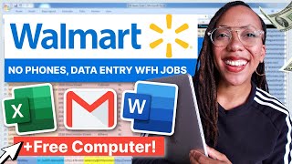 WALMART IS HIRING 🎉  Get Paid 2212 Per Hour  No Phones Data Entry Free Computer Provided [upl. by Ellatsyrc]