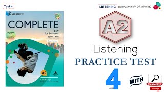 KET A2 Preparation  LISTENING Practice Test 08 [upl. by Anerac240]