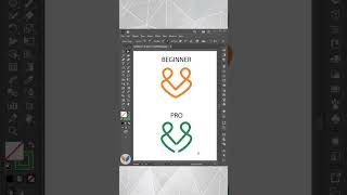 Beginner Vs Pro in Adobe Illustrator illustrator [upl. by Ozmo]