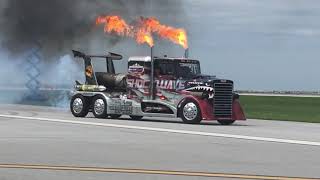 Shockwave jet truck  2021 Cleveland National Airshow up CLOSE [upl. by Saticilef]