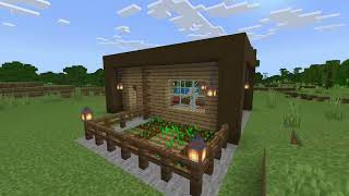 ASMR easy house in Minecraft [upl. by Candra]