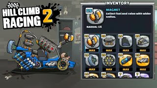 Hill Climb Racing 2  Hacked Account Max All Tuning Parts [upl. by Rap]