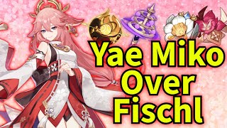 YAE MIKO GUIDE with Best Tips and Weapon and Artifact Build  Genshin Impact 51 [upl. by Meakem]