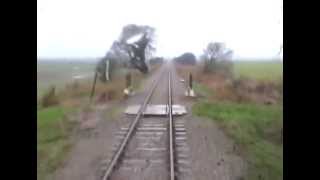 Rear Cabview Hastings DEMU 1001 Appledore  Brookland Halt 1Z21 241112 [upl. by Lledner]