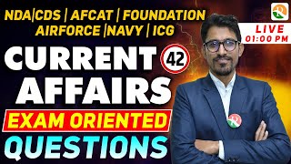 Current Affairs for NDA CDS  GAT Classes for NDA CDS  Current Affairs for Airforce Navy ICG [upl. by Brackely506]