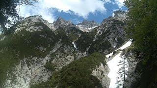 Karwendel Gebirge Abstieg aus 1519m 4K 180° [upl. by Padegs]