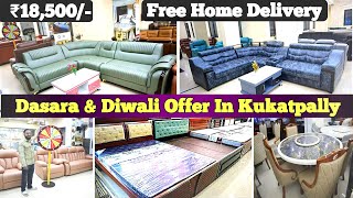 Furniture Mega Discount Sale In Dasara amp Diwali Offer  Free Home Delivery 💥  Sofa Set With Table [upl. by Mcarthur102]