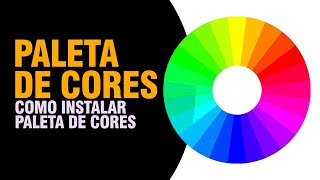 COMO INSTALAR PALETA DE CORES NO COREL DRAW  COREL SNAKE [upl. by Adlez]