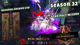 Reverse Archon Star Pact Wizard Rank 8  Season 32  Diablo 3 [upl. by Luciano]