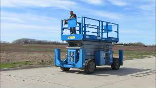 Sold Genie GS5390 53 4x4 Rough Terrain Scissor Lift Aerial bidadoocom [upl. by Greer]