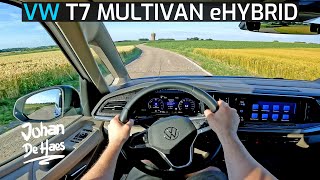 VW T7 Multivan 2022 14 eHybrid 218 hp POV TEST DRIVE [upl. by Aical185]