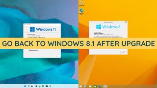 Go Back To Windows 81 After Upgrading To Windows 11 [upl. by Dupre]