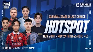 Survival Stage Hotspot  2024 PUBG MOBILE GLOBAL CHAMPIONSHIP [upl. by Assiram]