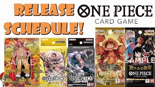 The Complete One Piece TCG Buyers Guide  Full Release Schedule BIG Update One Piece TCG News [upl. by Minetta]