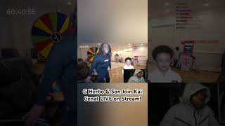 G herbo and son join Kai  gherbo kaicenatstream rap shorts fyp trending funny twitch [upl. by Notsniw346]