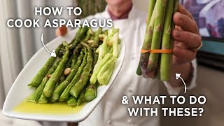 How to cook Asparagus  quick and easy way  with tips on using the quotendquot pieces [upl. by Nosnah]