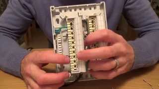 How To terminate a BOX CONN 201D 20 pair junction box [upl. by Lanoil]