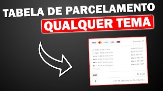 Guia Definitivo  Tabela de Parcelamento para Qualquer Tema Shopify [upl. by Cristen]