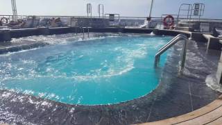 Splashing Swimming Pool Aboard Fred Olsen Cruise Lines Balmoral [upl. by Dene719]