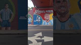 🎨quotGlorias nacidas en Avellanedaquot el nuevo mural en la Capital Nacional del Fútbol⚽️ [upl. by Bromleigh]