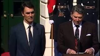 President Reagans Remarks After Discussions With Prime Minister Silva on February 24 1988 [upl. by Trude]