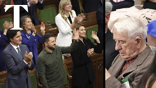 Trudeau apologises after Nazi veteran given standing ovation in Canadian parliament [upl. by Adnohsor878]