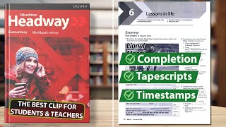 New Headway Elementary 5th Edition  Unit 6 Lessons in Life  Workbook [upl. by Durman]