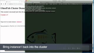 GlassFish Clustering Demo [upl. by Thurlow]