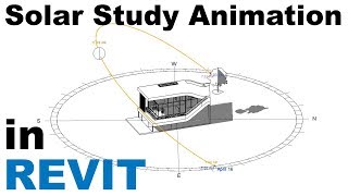 Sun Settings and Solar Study Animation in Revit Tutorial [upl. by Wei]