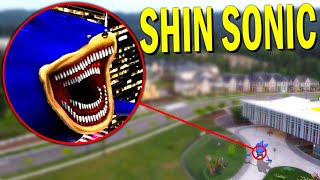 Drone Catches SHIN SONIC IN REAL LIFE THE SONIC TAPES MOVIE [upl. by Bullock32]