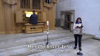 Herzliebster Jesu was hast du verbrochen Evangelisches Gesangbuch Nr 81 [upl. by Dnana589]