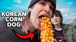 We Tried KOREAN CORN DOGS [upl. by Ferna957]