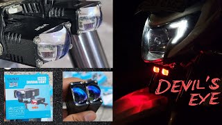 LIU HJG Led Foglight with Devil Eye  Way Maker Mini Driving Light [upl. by Irtimd114]