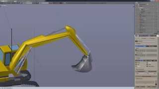 Howto Rig a Hydrualic or Pneumatic Cylinder Ram in Blender [upl. by Amador]