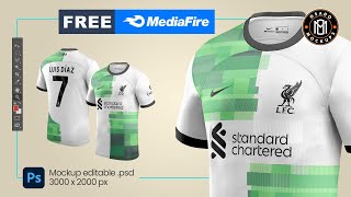 Nike Jersey 2023 Mockup FREE PSD  Download [upl. by Ellehsad544]