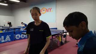 Elite TTC Goldenway Individual League  Div A  Wendy Liu 869 vs Henry Li 806  30 [upl. by Melisande]