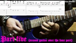 † How to play † Scream aim fire solo  Bullet for my Valentine videolesson tutorial [upl. by Kcirre]