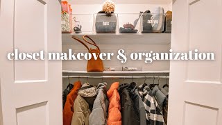 Coat Closet Makeover and Organization [upl. by Akimyt65]