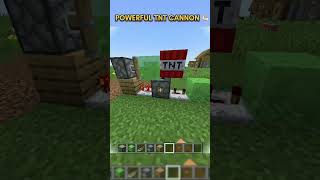 How to make Simple TNT Cannon in Minecraft 💪🏻 minecrafttutorial [upl. by Rehptosirhc]