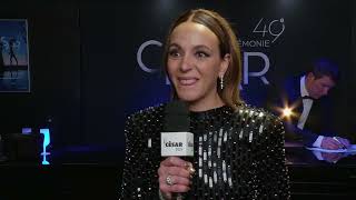 Cesar 2024  Best foreign film Simple comme Sylvain press room interview [upl. by Molini]