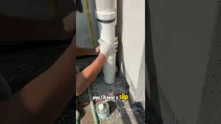 Why are you drilling into the drainage pipe electricalcontractor plumber [upl. by Ahgiel]