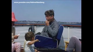 September 7 1963  President John F Kennedy  Burger and ice cream aboard the Presidential yacht [upl. by Chandra]